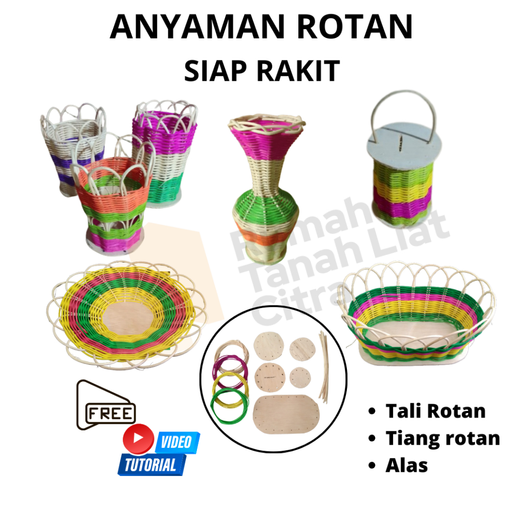 Anyaman Rotan/Rotan/Prakarya Rotan/Kerajinan Tangan