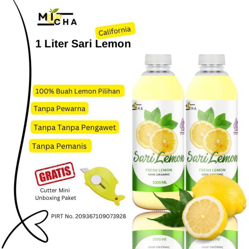 

1 Liter Sari Lemon Murni Pelangsing Diet Penurun Berat Badan