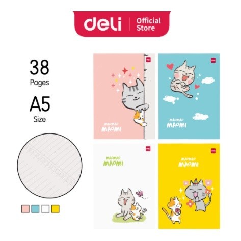 

Buku Tulis Deli Ukuran A5 Isi 38 Lembar 1 Pak (10 Buku)