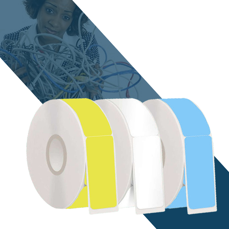 

Label Kabel Thermal Cable Label Sticker Kertas Stiker Label Kabel Refill Label Kabel Jaringan untuk Menandai Klasifikasi Kabel