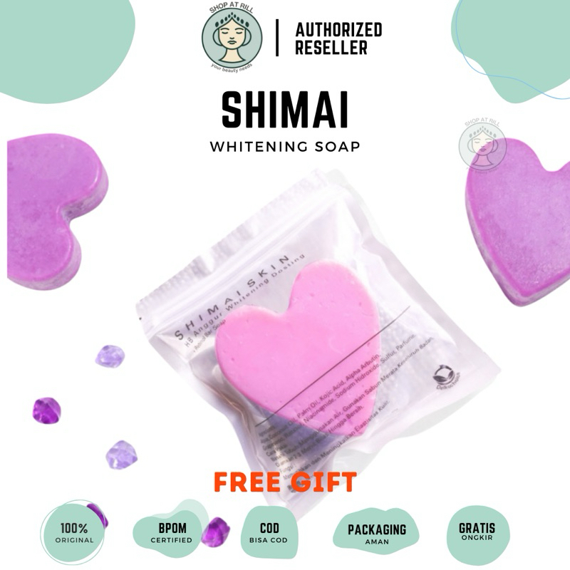 SABUN HB ANGGUR WHITENING SHIMAI SKIN SABUN DOSTING + RETINOL Shimai Skin Soap - Sabun Pemutih Badan