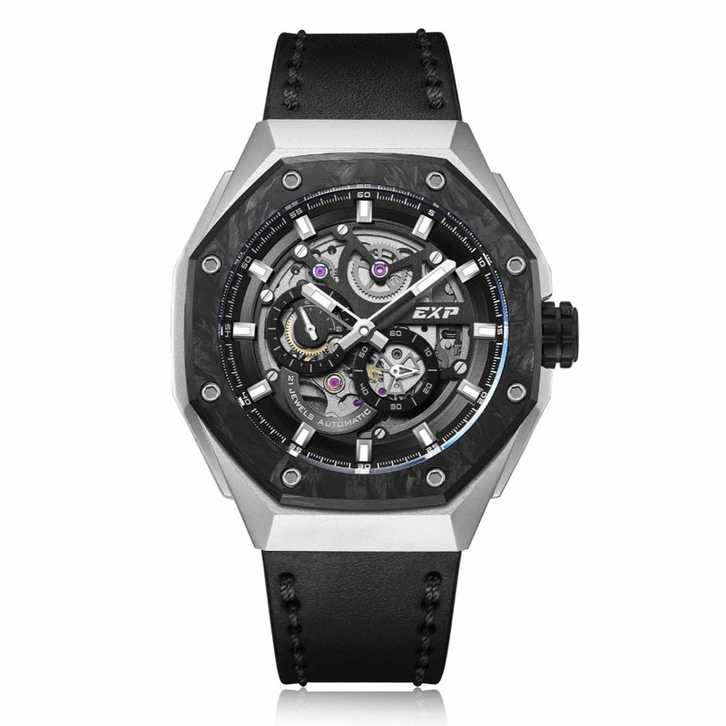 Jam Tangan Pria Expedition Automatic Titanium LIMITED EDITION 6818 MALTEPDG  - Silver Black | Automa