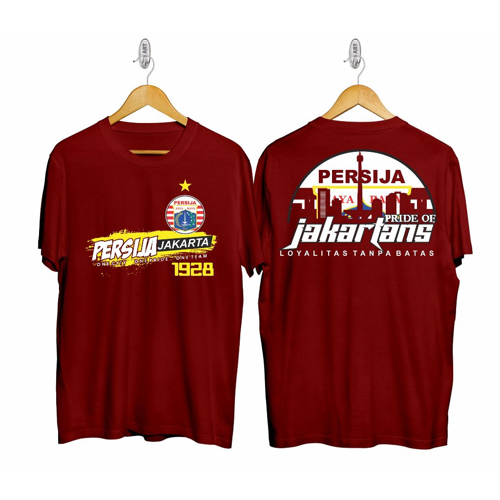 T-SHIRT KAOS PRIA BOLA PERSIJA JAKARTA KAOS KATUN BAJU COWOK VIRAL/KAOS POLOS PRIA/KAOS DISTRO MURAH