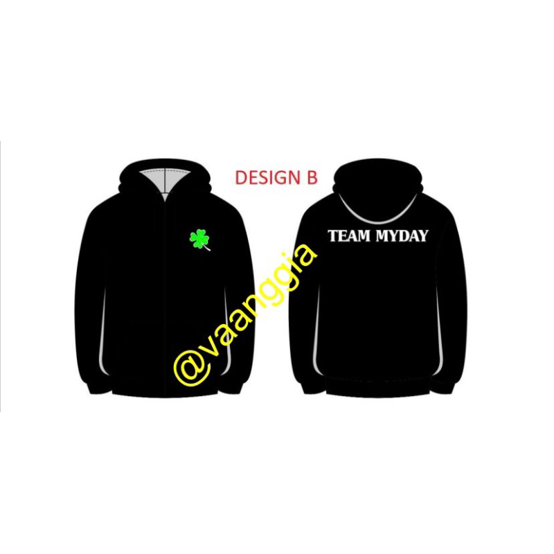 HOODIE JAKET DAY6 - TEAM MYDAY - FOUREVER