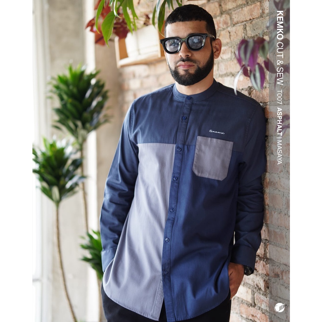 SAMASE KEMKO CUT & SEW T007 Lengan Panjang Pakaian Muslim Pria Dewasa Samase Official