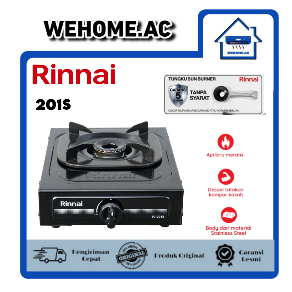 Kompor Rinnai 1 Tungku Rinnai 201S Kompor Satu Tungku
