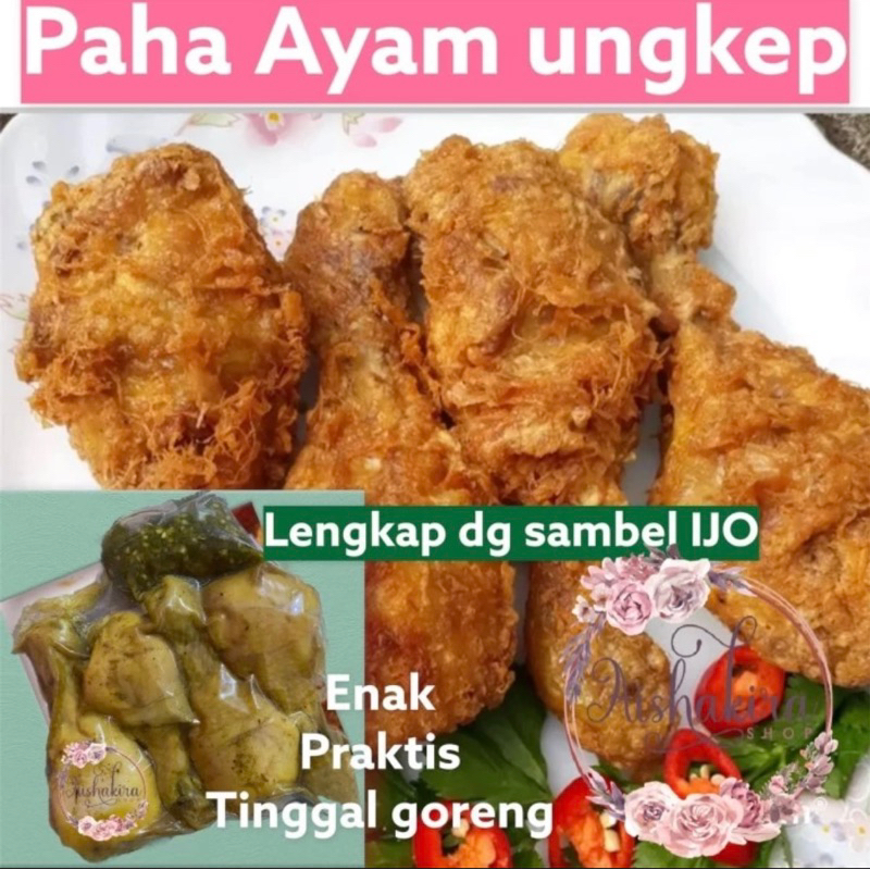 

Paha Ayam ungkep lengkap dg sambel ijo