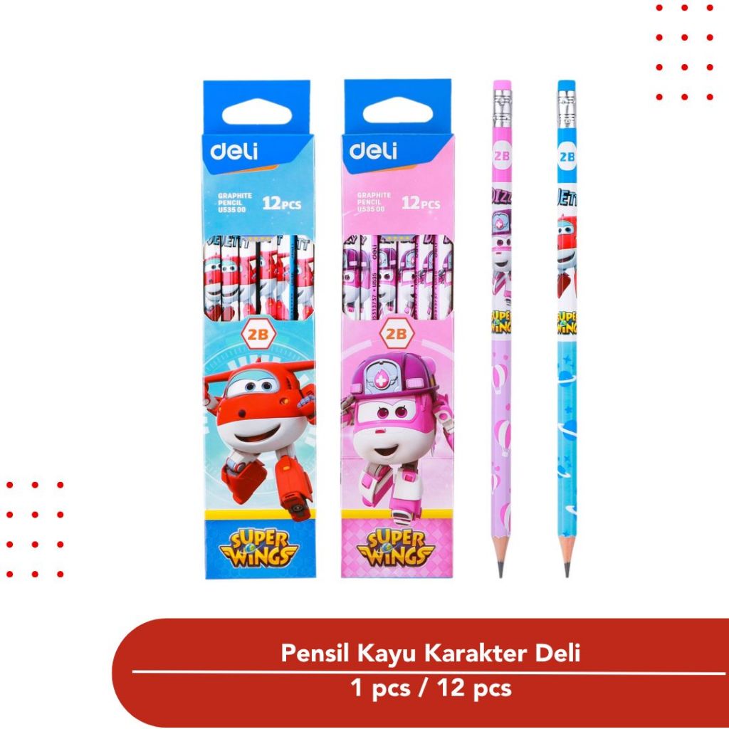 

Pensil Kayu Deli Graphite Pencil 2B EU53500