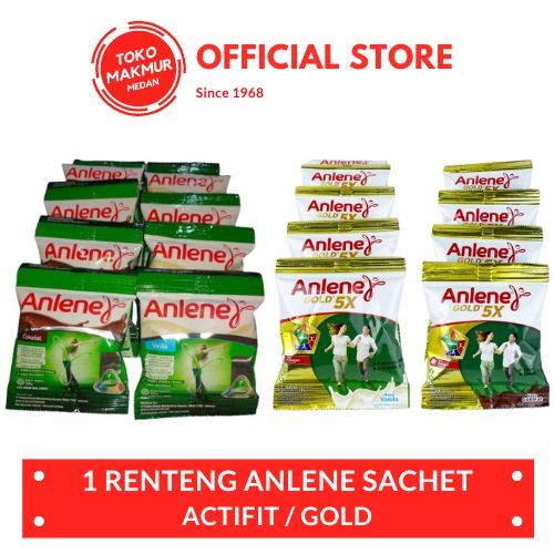 

1 RENTENG ANLENE ACTIFIT / GOLD SACHET 25 GR ISI 10 PCS