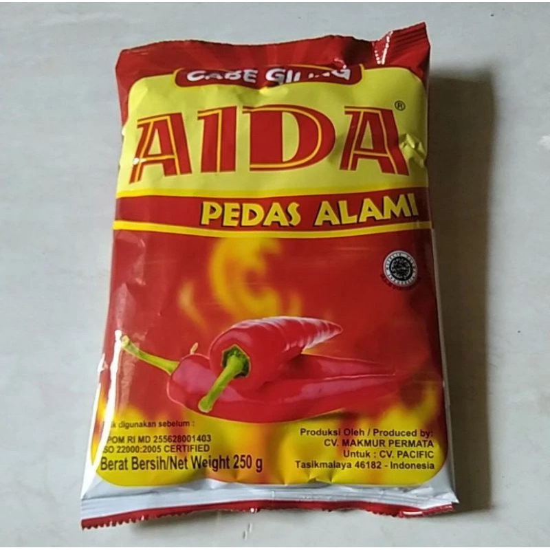 

AIDA Cabe Bubuk Pedas Kemasan 250gr