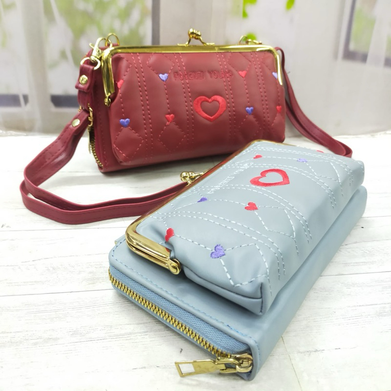 TAS SELEMPANG WANITA TEBAL HP RESLETING BEHEL