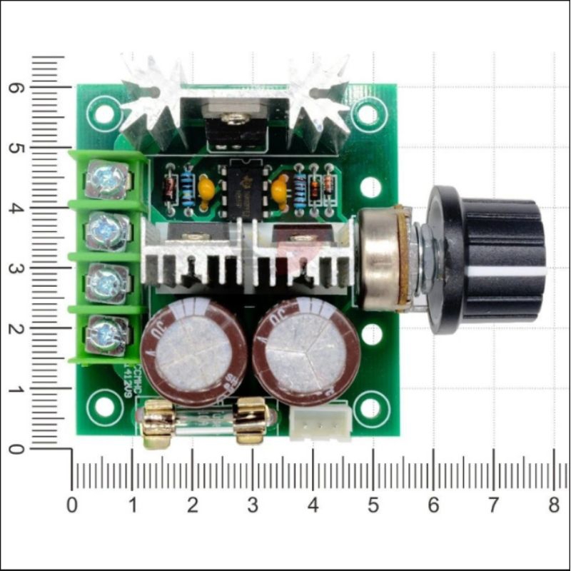pengatur kecepatan motor dc 12-40v 10A dimmer potensio dc