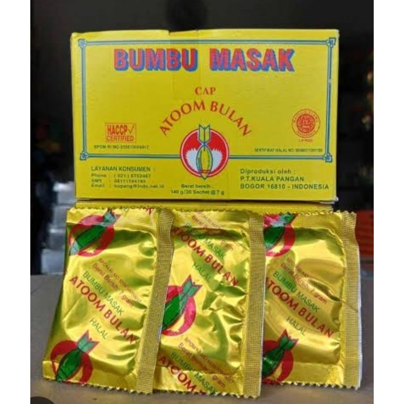 

Bumbu Masak Atom Bulan Bumbu Gurih Penyedap Rasa