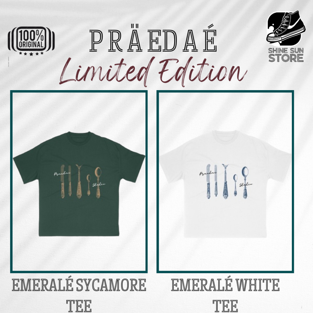 [ORIGINAL] T-SHIRT PRAEDAE EMERALE SYCAMORE // WHITE TEE