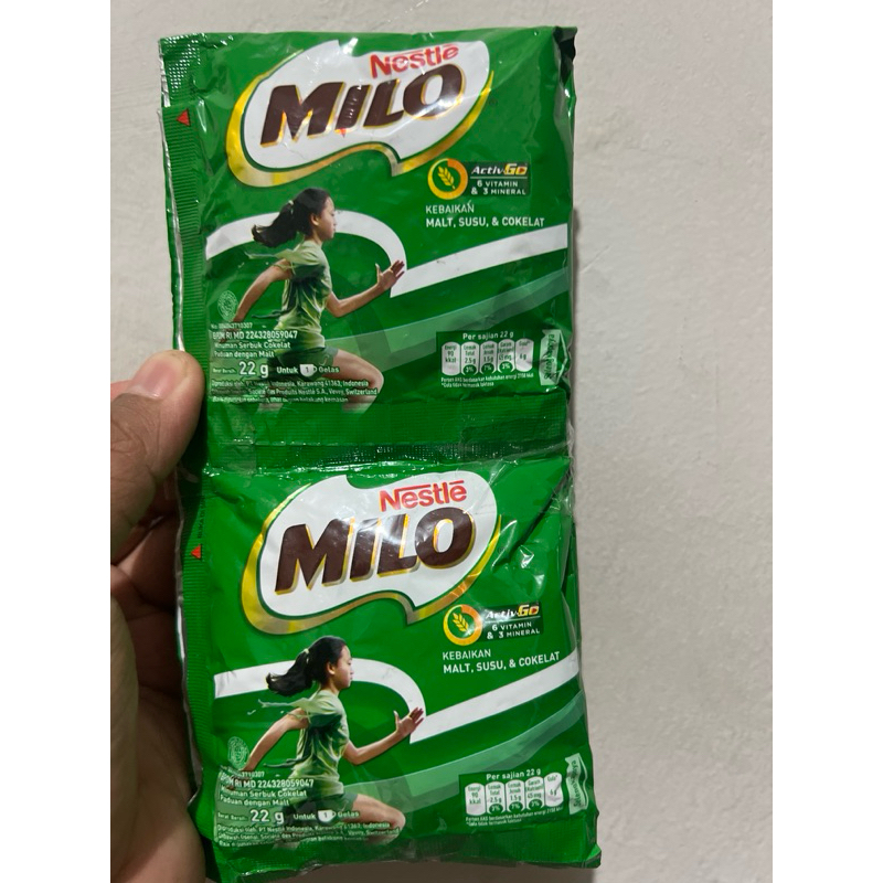 

Nestle Milo Active Go 6vit & 3 mineral 10pcs (1 renceng)