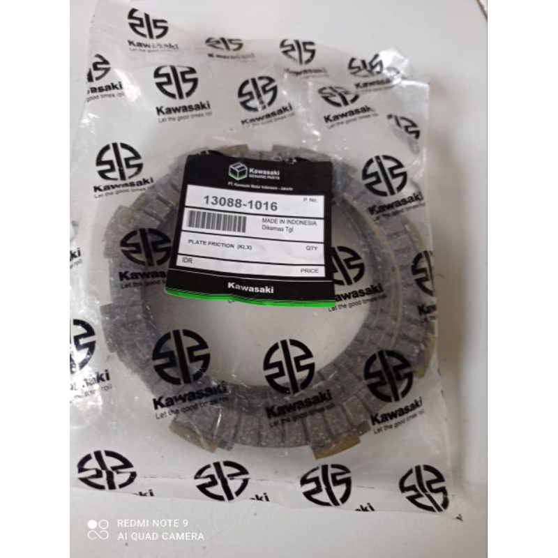 Plat Kopling kampas Kopling Kawasaki KLX 150 Dtracker Isi 5Pcs Kualitas Ori