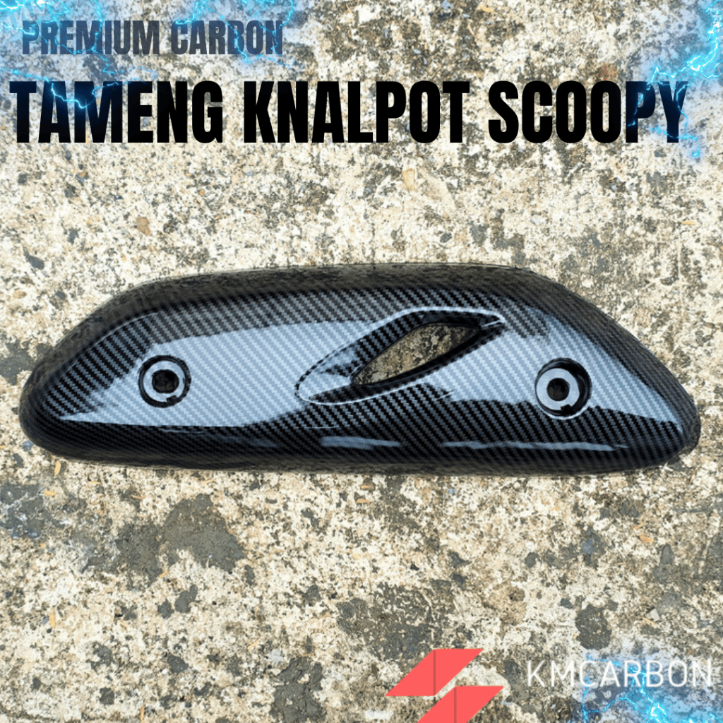 Cover Tutup Knalpot Scoopy Prestige 2021 - 2023 Carbon
