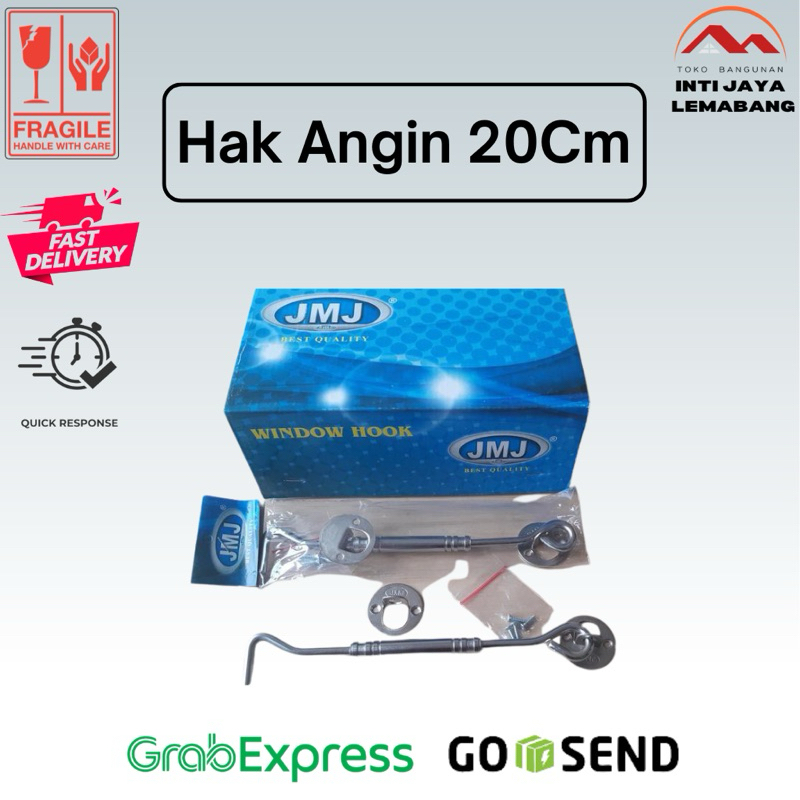 Hak angin/ Tunjang angin jendela JMJ 20cm /PSG