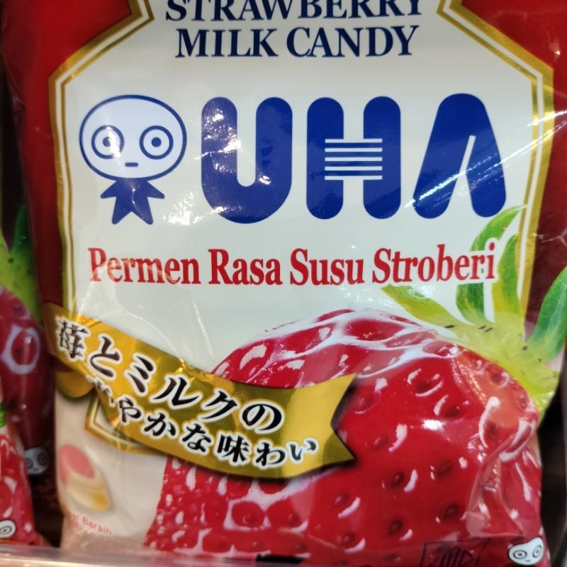 

UHA strawberry milk candy