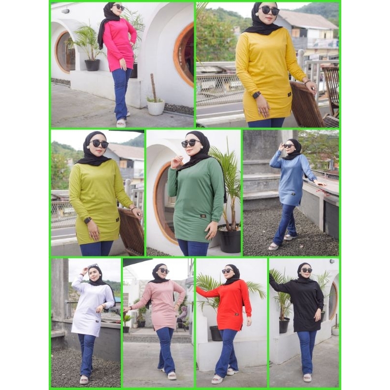 ATASAN WANITA TUNIK | TUNIK POLOS ORIGINAL  | STYLE ZOLAQU