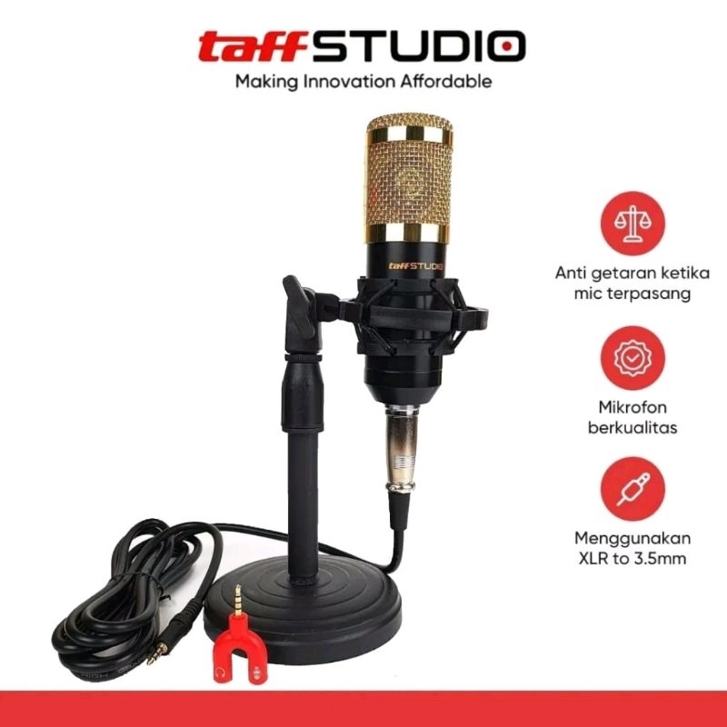 TaffSTUDIO Mic Condenser BM800 BM8000 LGT240 Original GMark LGT-240 LGT 240 Mik Microphone Mikrofon 
