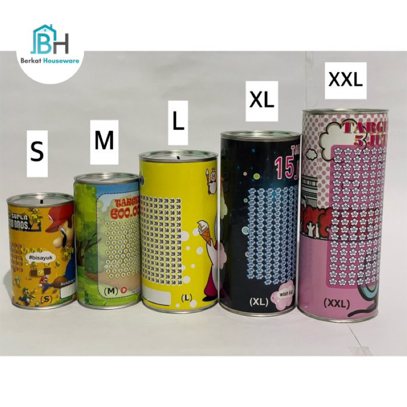 Celengan karakter  S,M,L,XL,XXL / celengan target S,M,L,XL,XXL / souvenir celengan karakter S,M,L,XL