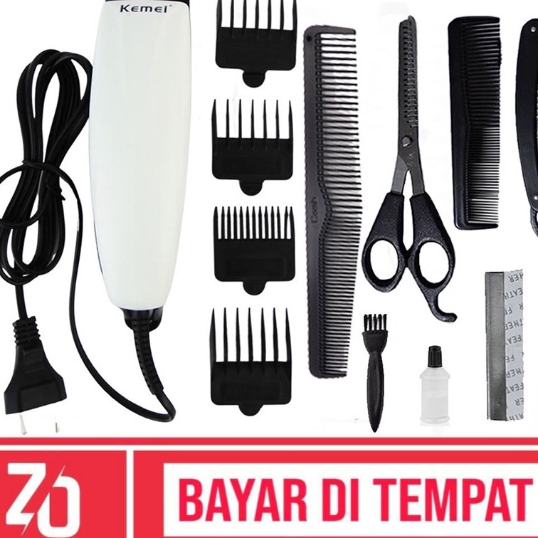 Terbaru ZILLO Mesin Cukur Rambut Listrik KEMEI KM663 Alat Pencukur Rambut KM 663 Pencukur Kumis Jeng