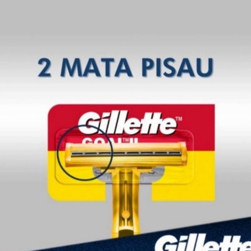 TERMURAH ALAT CUKUR gillette GOAL 2 ALAT CUKUR KUMIS JENGGOT DAN LAIN LAIN PER PAPAN 24 PCS