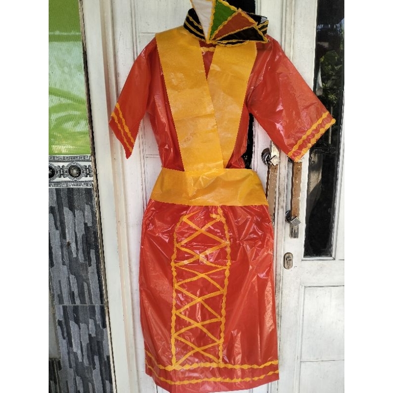 baju daur ulang adat Aceh anak perempuan