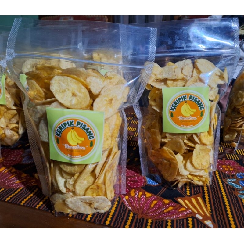 

Kripik Pisang Rasa Manis 200 gram