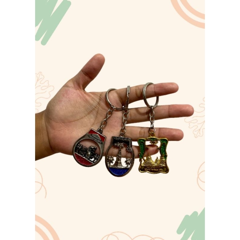 Gantungan kunci jogjakarta/souvernir cantik Jogja/oleh oleh khas jogja