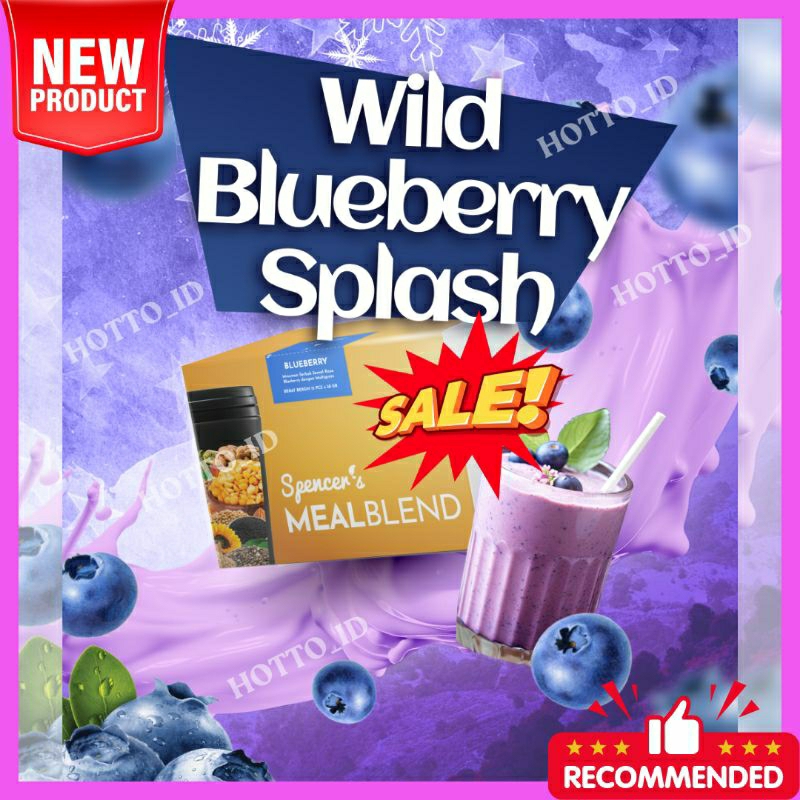 

Spencer's MEALBLEND WILD BLUEBERRY SPLASH / Spencers MEAL BLEND / Meal Replacement