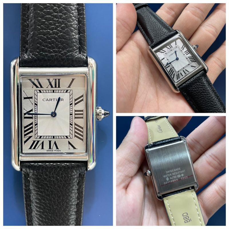 Cartier Tank Solo, Japan Quartz Super Quality Leather Strap Diameter 31mm #cartier