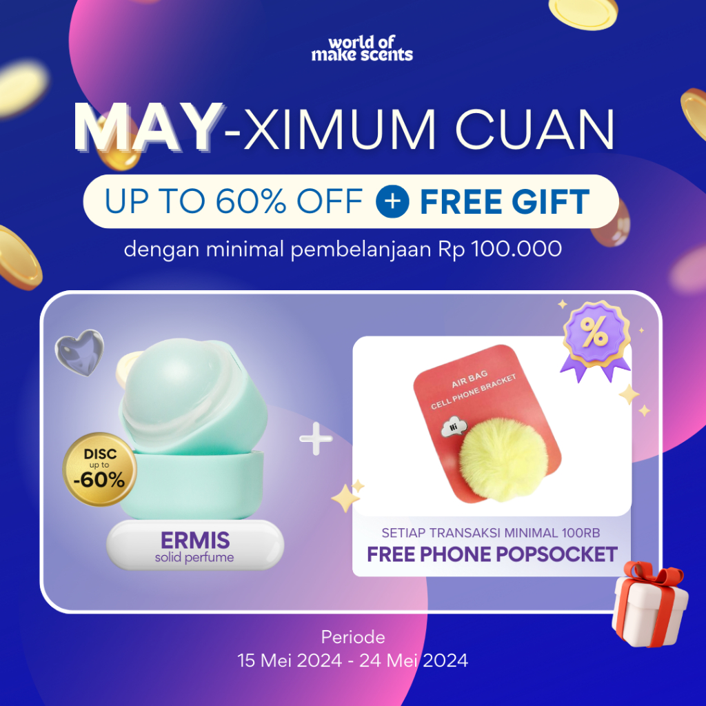 FresHitem- [Ermis] Make Scents Solid Perfume Pria / Parfum Solid Laki-Laki (BPOM & HALAL)