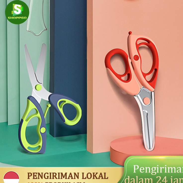 

Ready Terheboh Baru Baby Gunting Makanan AnakCeramic Food Scissors Noodle Scissors Bayi Free Case