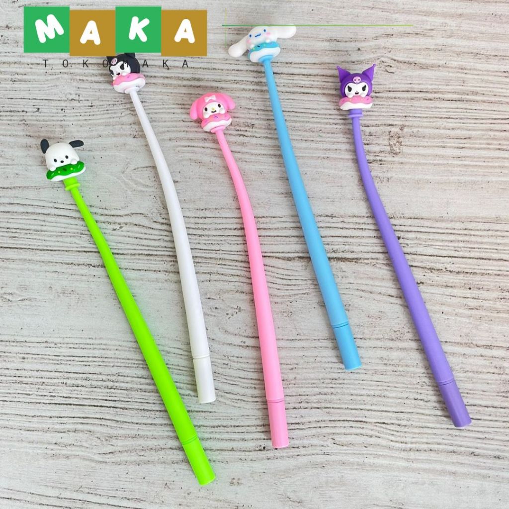

PULPEN GEL GOYANG SANRIO DONAT PGK-1240 pen gel kuromi melody bolpen cinamoroll pococo perlengkapan alat tulis kantor sekolah