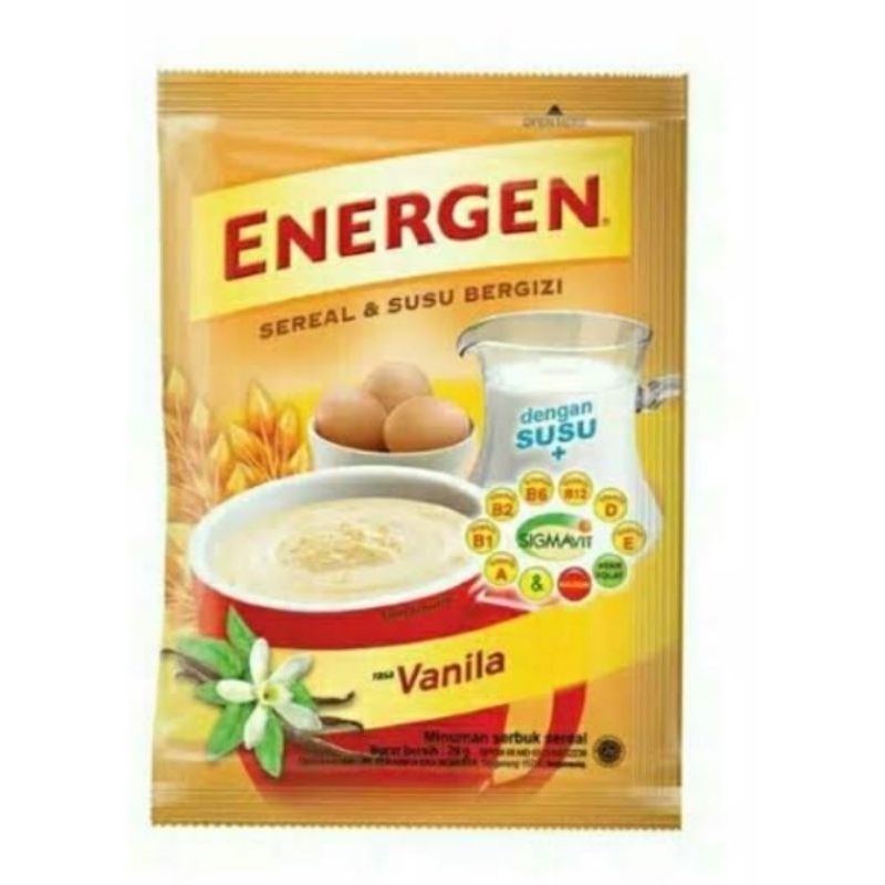 

Energen Vanila isi 1 Renceng 10 sacht