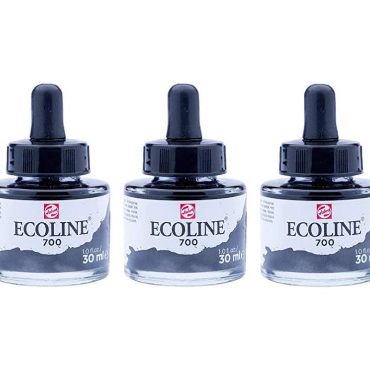 

Kualitas Terpopuler royal talens ecoline liquid watercolor 3ml whitegreyblackbrown gold series