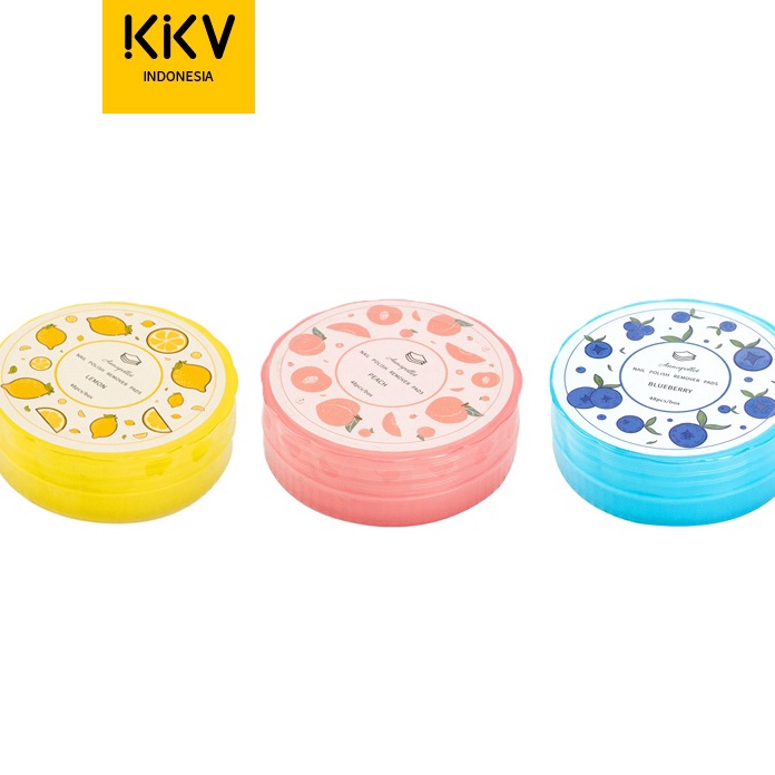 DiSkon  KKV  ANNAPELLET Nail Polish Remover Pads Lemon 1 Box