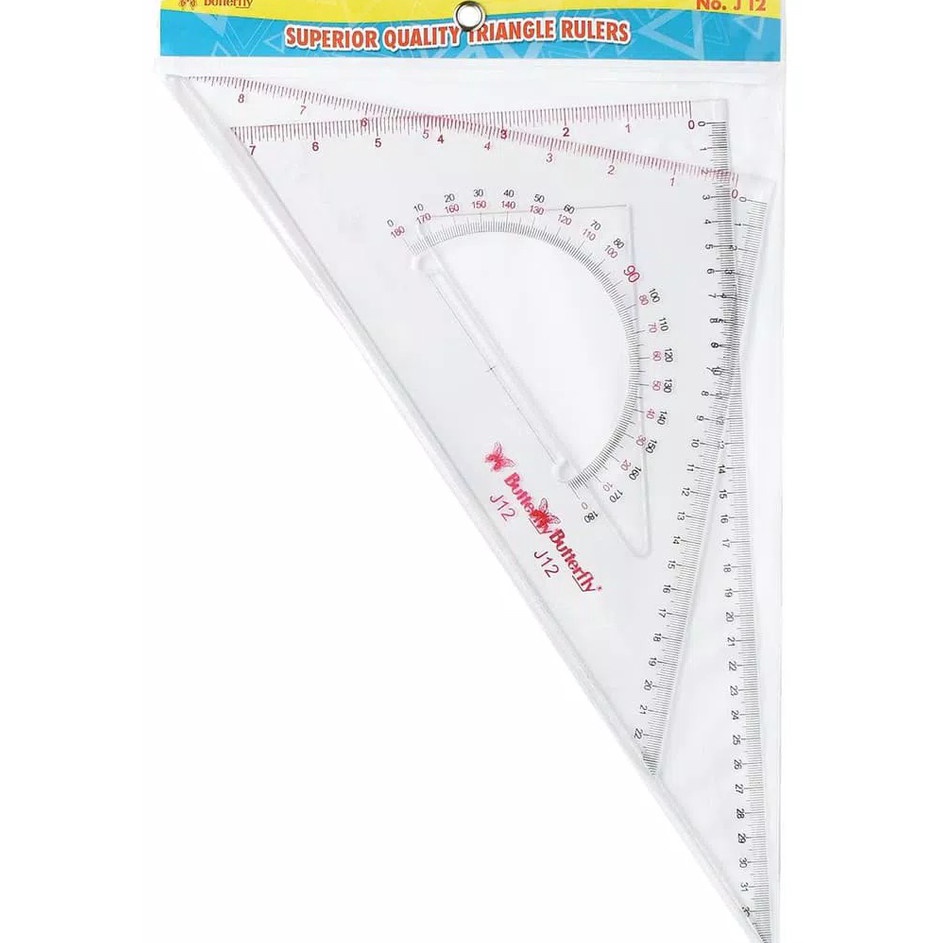

Super Original Butterfly Penggaris Classic Segitiga No 12 J12