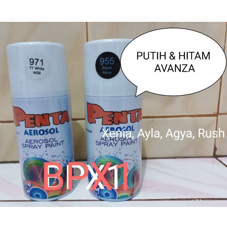 

Get Surprise Cat Semprot Putih W9 Black Mica 955 Avansa Rush Xenia Cayla Sigra Agia Ayla 3 ml