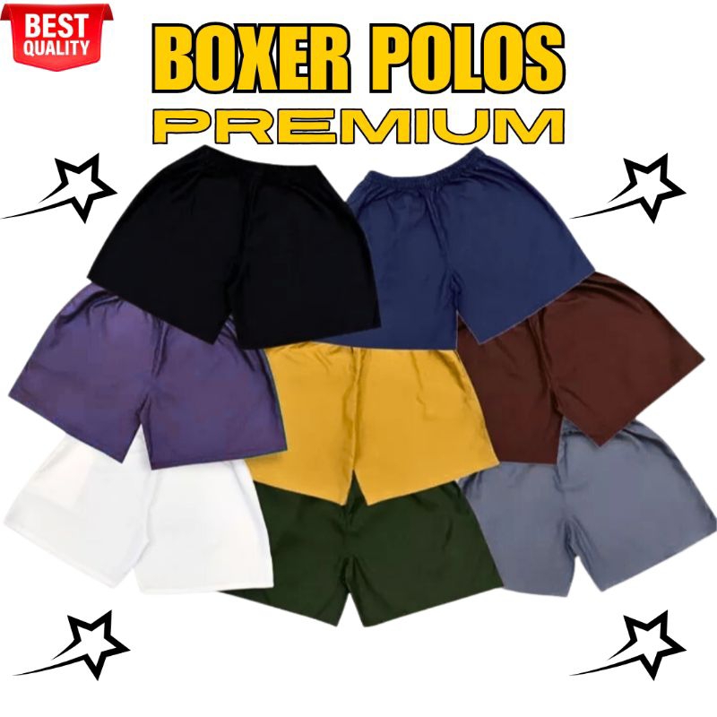 BOXER POLOS PREMIUM/CELANA PENDEK BOXER PRIA WANITA/BOXER POLOS/BASIC BOXER/BOXER