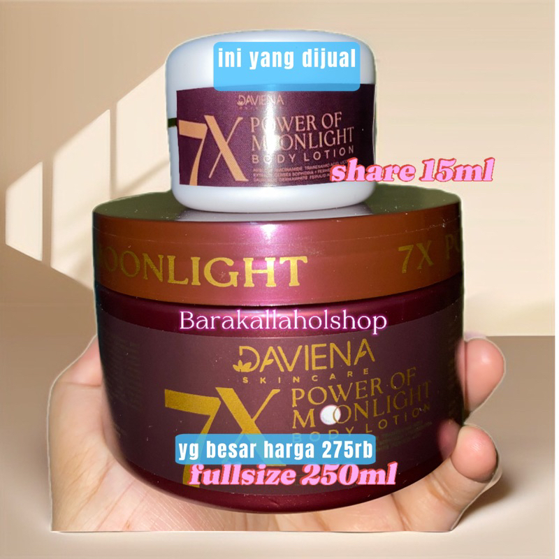 MINI 15ml DAVIENA MOONLIGHT HB DOSTING DAVIENASKINCARE HANDBODY DOSIS TINGGI DAVIENA SKINCARE BARAKA