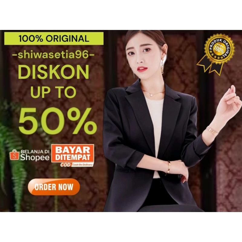 Blazer wanita Formal / Jas Blazer Wanita Slimfit