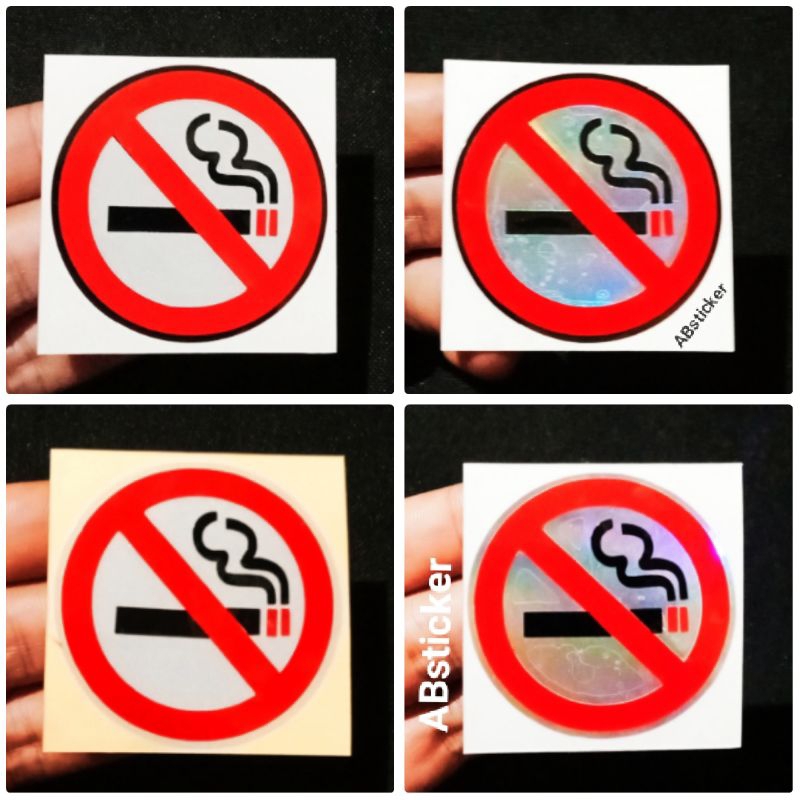 

STICKER DILARANG MEROKO STIKER PERINGATAN NO SMOKING CUTTING