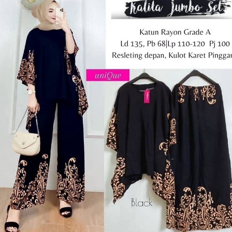 New Trend KALITA SET WAKA ORI PREMIUM SETELAN RAYON WAKAWAKA ONE SET JUMBO