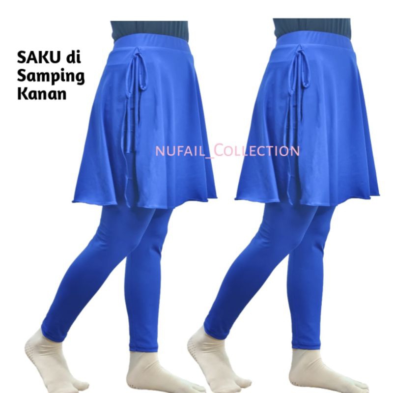 Legging Rok Sport/ Legging Rok Olahraga Wanita/ Rok Legging Saku