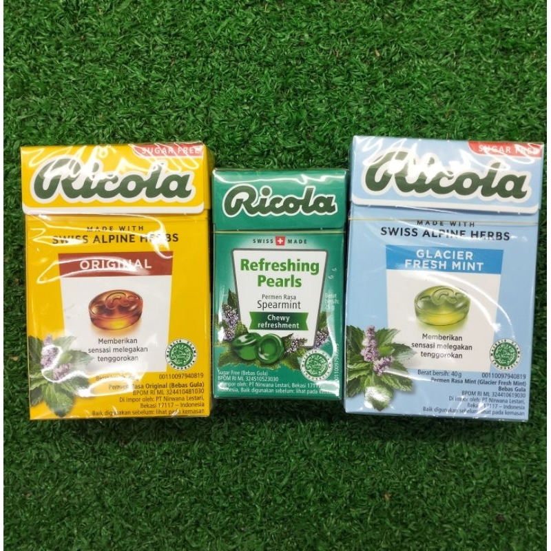 

HALAL Ricola Candy Sugar Free Permen Tanpa Gula Impor Switzerland