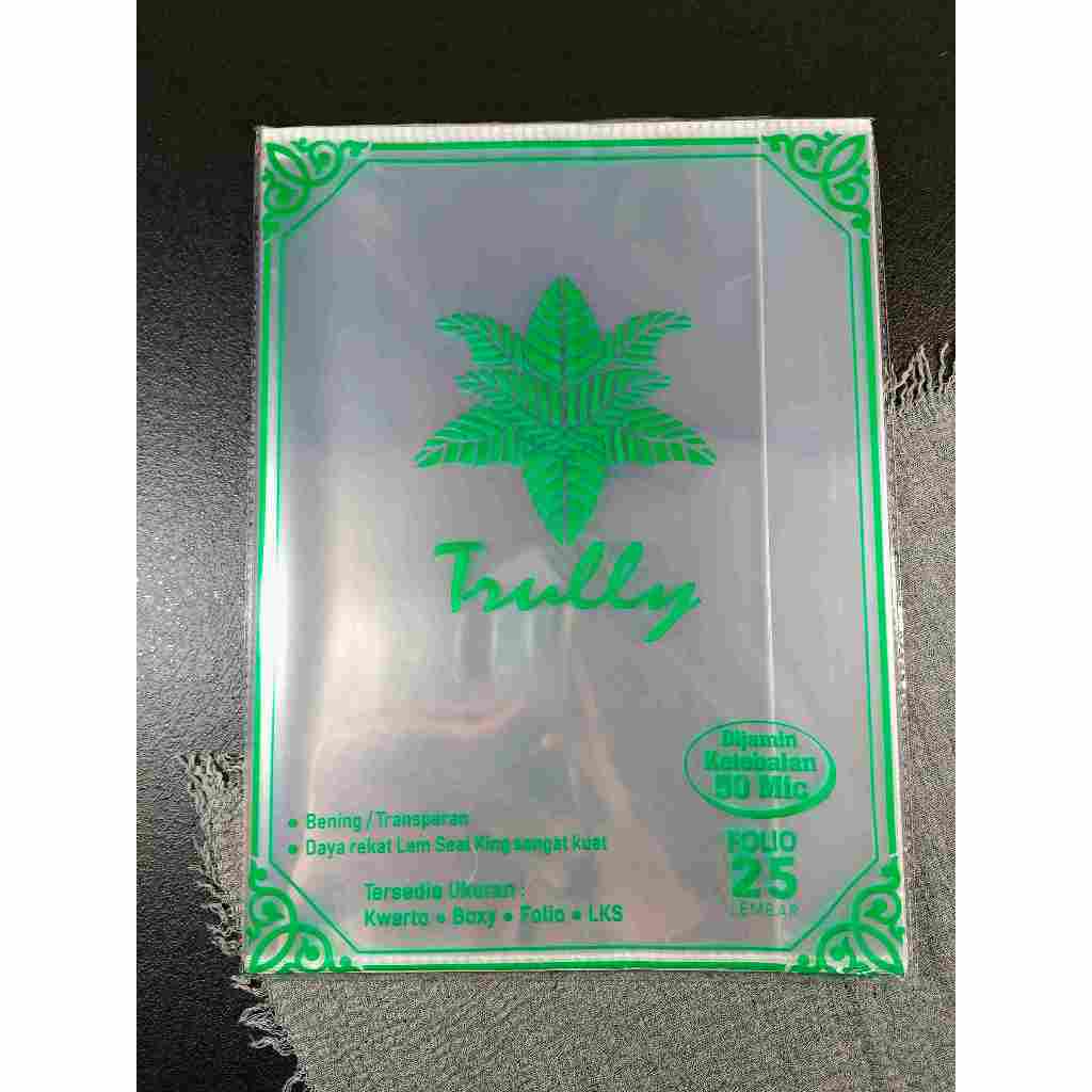 

Sampul buku Trully OPP FOLIO 0,05mm / Sampul Trully 25 Lembar / Sampul buku plastik