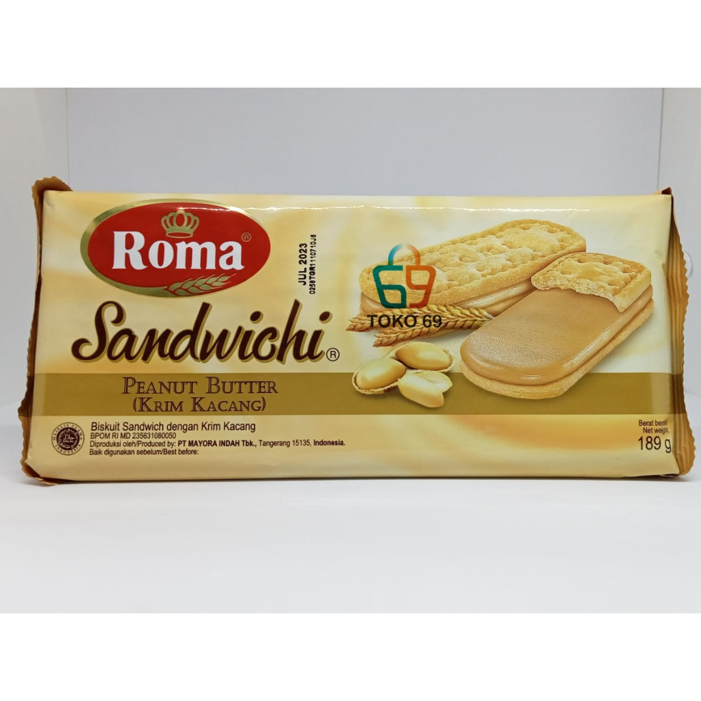 

ROMA SANDWICH RASA COKLAT DAN KACANG